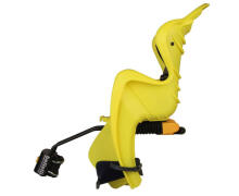 Bellelli MrFox Relax HiViz Art.01FXS00027 Citrus bērnu velosēdeklis stiprināms uz rāmja