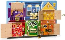 Melissa&Doug Latches Board  Art.13785 Koka dēlis ar aizbīdņiem