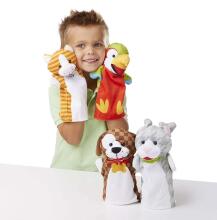 Melissa&Doug Hand Puppets Art.19084   Augstvērtīga plīša rokas Lelle