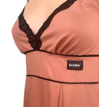 La Bebe™ Nursing Cotton Mia Art.113967 Jade Ночнушка для беременных и кормящих