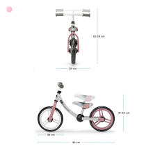 KinderKraft 2WAY Next  Art:KR2WAY00PNK00000 PINK Fushcia  Детский велосипед - бегунок с металлической рамой