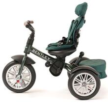 Bentley Trike Art.BN1G Spruce Green Bērnu interaktīvais trīsritenis piepūšamiem riteņiem, rokturi un jumtiņu