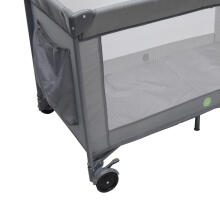 Multifunctional Travel Cot with Mattress Art. 608159, up to 15 kg, Dark Grey