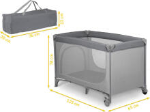Multifunctional Travel Cot with Mattress Art. 608159, up to 15 kg, Dark Grey