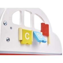 Ikonka Wooden Toys  Art.KX6492  Koka stūmjama rotaļu mašīna/ķerra ar mantiņam