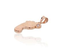Gold Jewellery Kids Art.1301016 Золотой кулон с цирконом