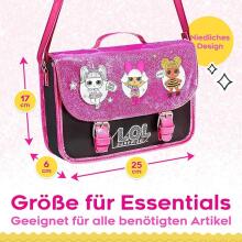 L.O.L. Surprise! plecu soma ar mirdzumu – Unicorn, Diva un Queen Bee dizains (melna un rozā)