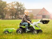 Smoby Farmer MAX Ekskavators ar piekabi uz pedāļiem 710109S