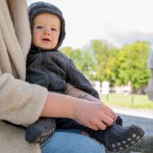 Lodger Skier Empire Fleece Art.SK 601_3-6 Sharkskin  Детский комбинезон с капюшоном 3-6 мес.