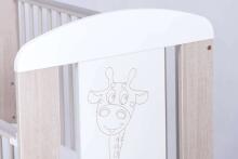 Drewex Giraffe (Žyrafka) Art.115867 Latte Bērnu kokā gultiņa 120x60cm