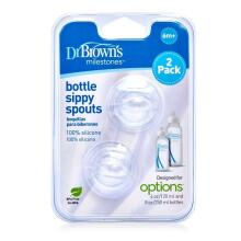 Dr.Browns Options+ Art.SP210 Barošanas pudeļu knupīši 6m+ (2 gab.)