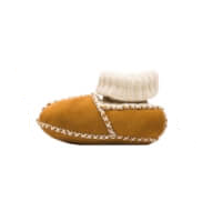 Fillikid Baby Lammfell Art.B60-27-19/20 Braun  Детские ботиночки 100% шерсть