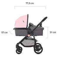 KinderKraft'20 Juli  Art.KKWJULIGRY3000 Grey   Universālie rati 3 in1