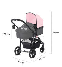 KinderKraft'20 Juli  Art.KKWJULIGRY3000 Grey   Universālie rati 3 in1