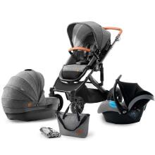 KinderKraft Prime Grey 3 in1 Art.KKWPRIMGRMB300 Universālie rati 3 in1