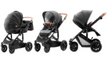 KinderKraft Prime Grey 2 in1 Art.KKWPRIMGRY0200  Universālie rati 2 in1
