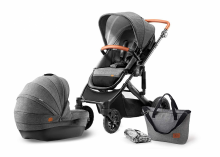KinderKraft Prime Grey 2 in1 Art.KKWPRIMGRY0200  Universālie rati 2 in1