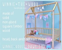 Winnie The Winnie Ground House Art.116467 детская кроватка
