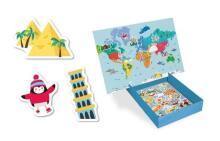 Apli Kids Magnets World Map Art.16494 Магнитная игра Карта Мира