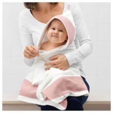 NordBaby Bath Towel Rabbit Art.204713 Bērnu frotē dvielis ar kapuci 100 x 100 cm