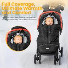 Bebe Basic Footmuff Universal Art.116586 Dark Grey Детский зимний конверт в коляску/автокресло