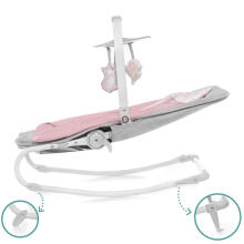KinderKraft Felio 2 Art.KKBFELIPINK0000 Pink Stilīgs mazuļu šūpuļkrēsls ar mūziku un vibrāciju