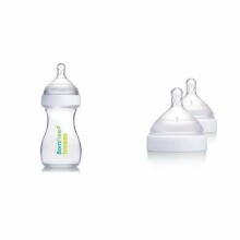 Vasaros kūdikių butelis „Breeze“ Prekės Nr. 48306 Stiklinis maitinimo butelis 270 ml