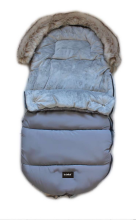 La bebe™ Sleeping bag Winter Footmuff  Art.116740 Grey Universāls silts guļammaiss ragavām
