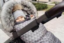Womar GROW UP 2.0 Wool pastel grey G-001 Ziemas ratu guļammaiss