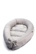 Womar Baby Cocoon Art.3-Z-KOK-03 White Leaves Гнездышко – кокон для новорожденных Babynest