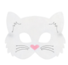 BebeBee Cat Art.500408 White Karnēvala maska