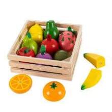 EcoToys Cutting Fruits Art.OWWT22444 Koka Augļi