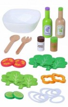 EcoToys Salad Set Art.	4303 Koka komplekts salātiem