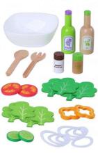 EcoToys Salad Set Art.	4303  Деревянный комплект для салата