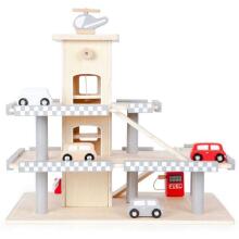 EcoToys Garage Art.CA12104 Деревянная 3-этажная парковка