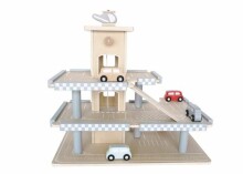 „EcoToys Garage Art.CA12104“ žaidimų aikštelės 3 aukštų automobilių stovėjimo aikštelė