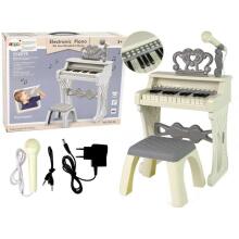 Electric Pianino Organ Blue with Chair 25 Keys Art.10977