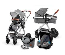 KinderKraft'20 Veo  3 in1 Art.KKWVEOGRY30000 Grey Universālie rati 3 in1