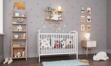 Baby Crib Club AD Art.117569  Bērnu kokā gultiņa 120x60cm