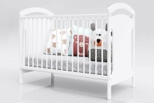 Baby Crib Club AD Art.117570  Bērnu kokā gultiņa ar kasti 120x60cm