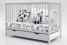 Baby Crib Club DK Art.117582 Laste puidust võrevoodi 120x60sm