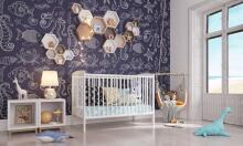 Baby Crib Club Dominik Art.117586 Grey  Детская деревянная кроватка с ящиком 120x60см