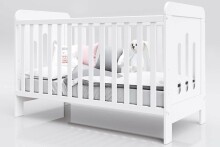 Baby Crib Club ZA Art.117595   Bērnu kokā gultiņa 140x70cm