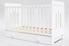 Baby Crib Club ZA Art.117596   Laste puidust voodi sahtliga 140x70cm
