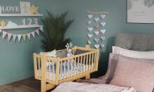Baby Crib Club KR Art.117599  Деревянная детская колыбель 90x40см