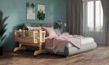 Baby Crib Club KR Art.117599  Деревянная детская колыбель 90x40см