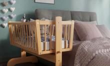 Baby Crib Club KR Art.117599  Деревянная детская колыбель 90x40см