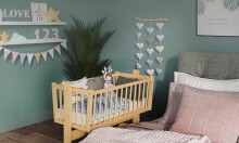 Baby Crib Club KR Art.117600 Natural   Puidust lapsehoidja 90x40cm