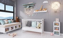 Baby Crib Club JS Art.117603 Bērnu kokā gultiņa 120x60cm