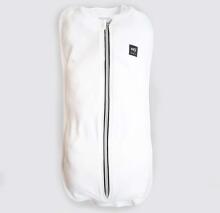 La Bebe™ NO Swaddle Up Art.117729 White Kokvilnas ietināšanas autiņš no 3,2 kg līdz 6,4 kg.